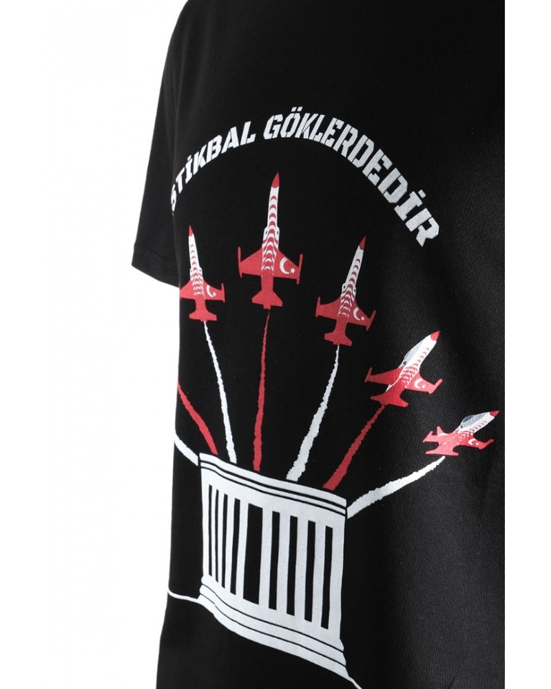 Türk Yıldızları Siyah Anıtkabirli Çocuk Tişört