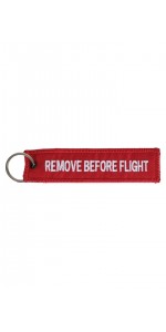 Türk Yıldızları Uçaklı Remove Before Flight Kare Anahtarlık