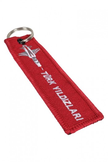 Türk Yıldızları Uçaklı Remove Before Flight Kare Anahtarlık