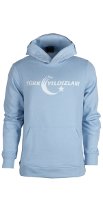 Mavi Kapüşonlu Çocuk Sweatshirt