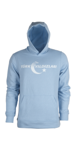 Mavi Kapüşonlu Çocuk Sweatshirt