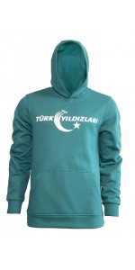 Yeşil Kapüşonlu Sweatshirt