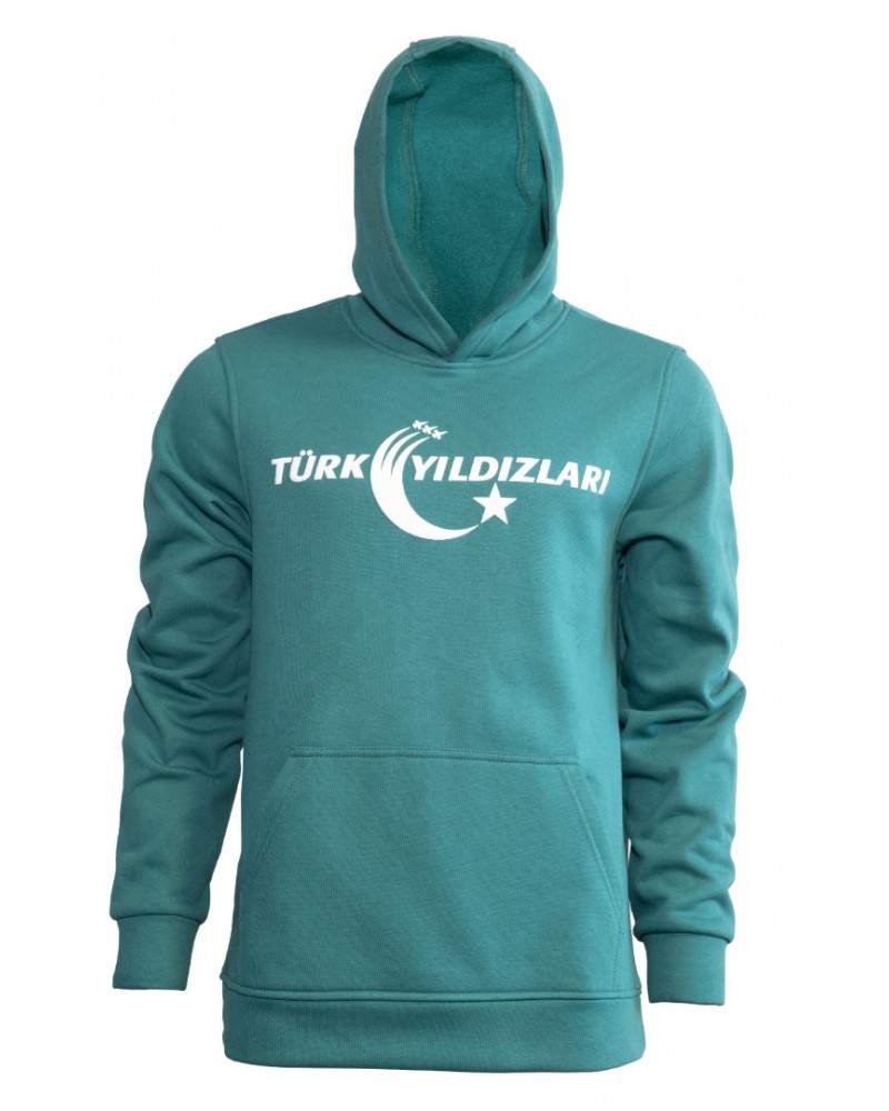 Yeşil Kapüşonlu Sweatshirt