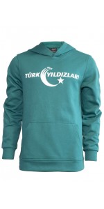 Yeşil Kapüşonlu Sweatshirt