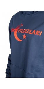 Lacivert Kapüşonlu Sweatshirt