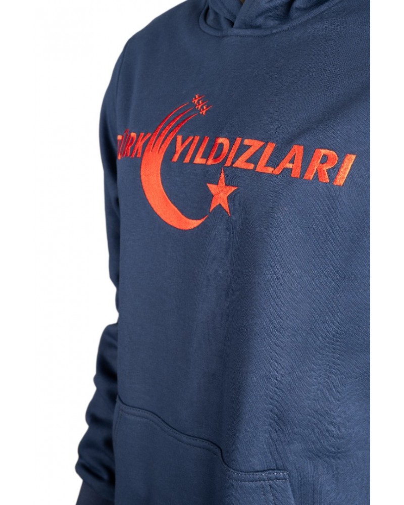 Lacivert Kapüşonlu Sweatshirt