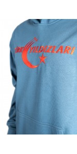 Petrol Mavisi Kapüşonlu Sweatshirt