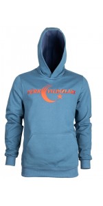 Petrol Mavisi Kapüşonlu Sweatshirt