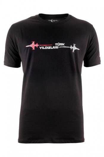 TÜRK YILDIZLARI SİYAH ÇİZGİLİ TİŞÖRT