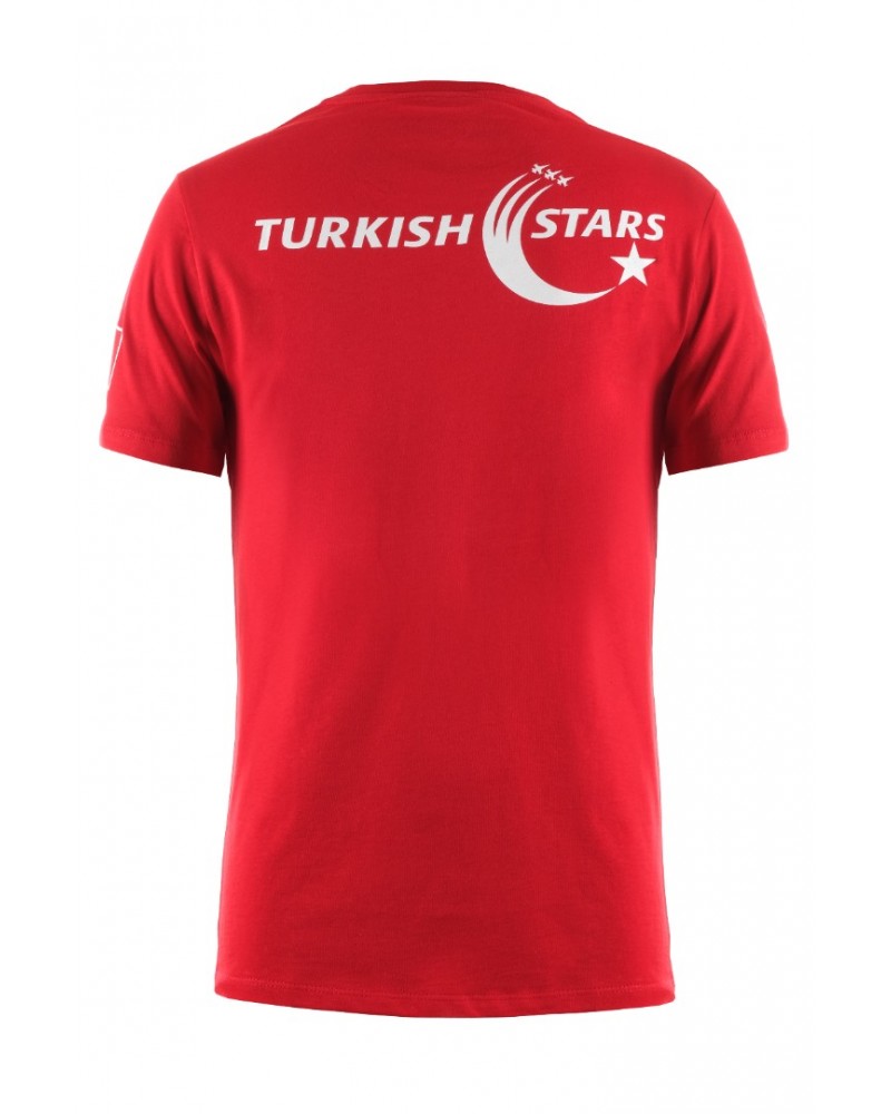 TÜRK YILDIZLARI ÖN KESİŞİM KIRMIZI ÇOCUK TİŞÖRT