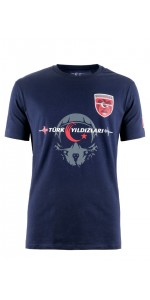 TÜRK YILDIZLARI KASKLI LACİVERT ÇOCUK TİŞÖRT