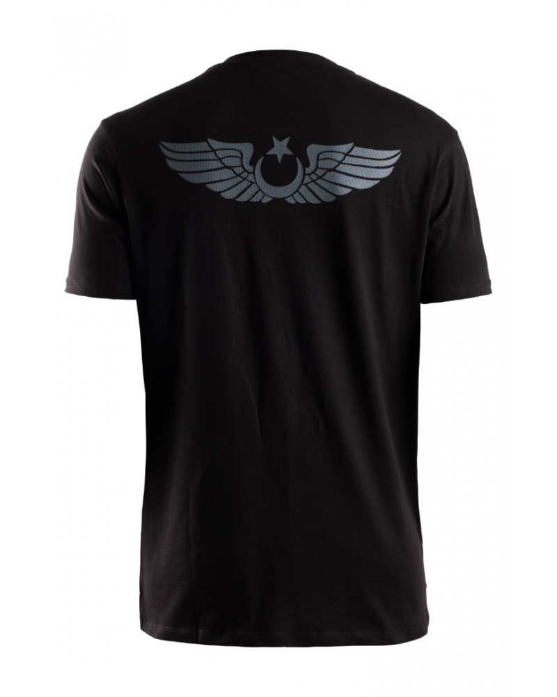 TÜRK YILDIZLARI KASKLI SİYAH ÇOCUK TİŞÖRT