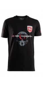 TÜRK YILDIZLARI KASKLI SİYAH ÇOCUK TİŞÖRT