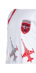 TÜRK YILDIZLARI ARMALI KIRMIZI ŞERİTLİ BEYAZ ÇOCUK TİŞÖRT