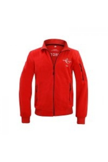 TÜRK YILDIZLARI FERMUARLI KIRMIZI POLAR CEKET