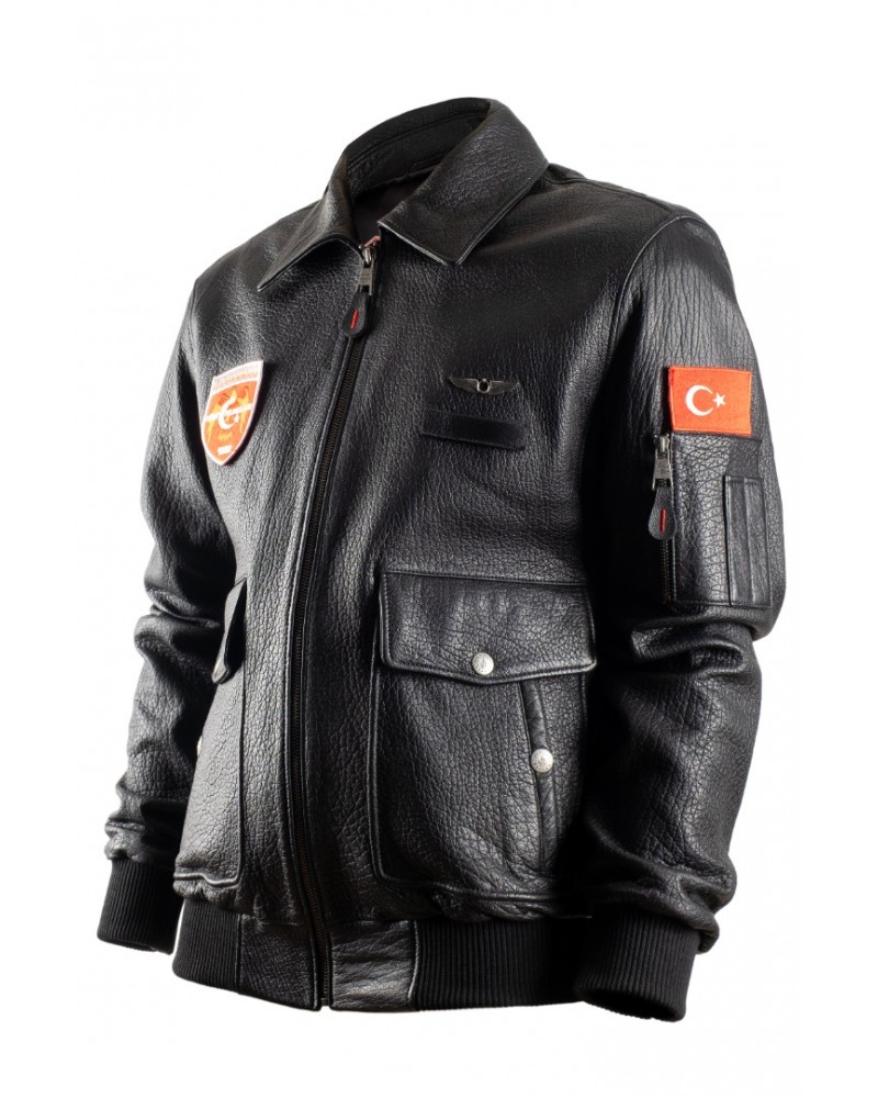 TÜRK YILDIZLARI DERİ PİLOT MONT