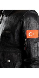 TÜRK YILDIZLARI DERİ PİLOT MONT