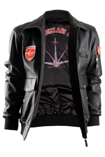 TÜRK YILDIZLARI DERİ PİLOT MONT