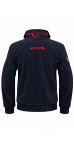 TÜRK YILDIZLARI FERMUARLI SİYAH POLAR CEKET