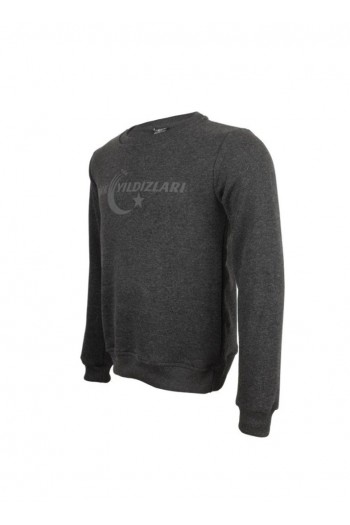 Ty Sıfır Yaka Gri Sweatshirt
