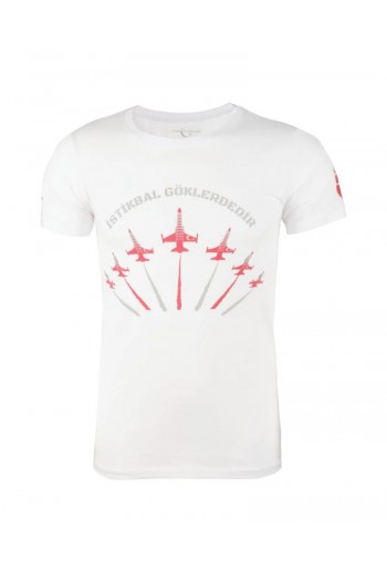 Ty Çoklu Uçak Beyaz Tişört