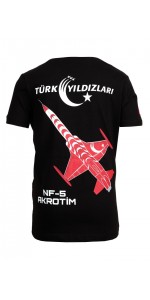 TÜRK YILDIZLARI ARMALI SİYAH TİŞÖRT