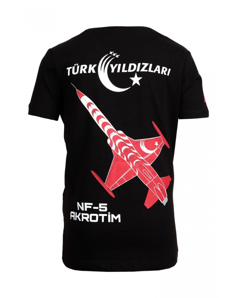 TÜRK YILDIZLARI ARMALI SİYAH TİŞÖRT