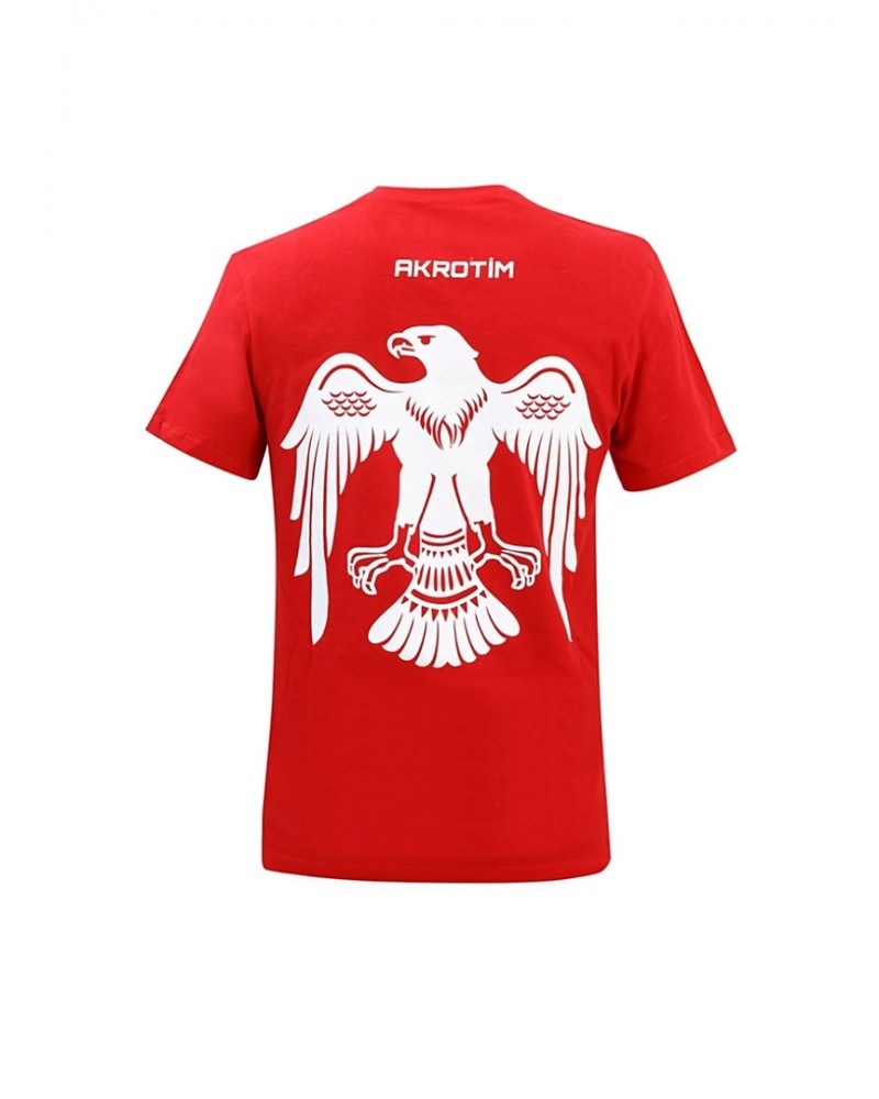 Türk Yıldızları Kırmızı Dikey Logolu Kartallı Çocuk Tişört