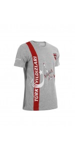 Türk Yıldızları Çocuk Gri Çizgili Tişört