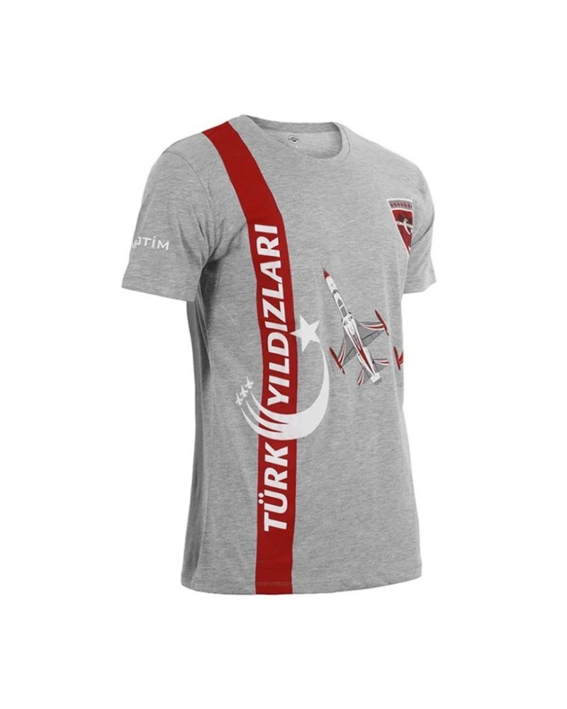 Türk Yıldızları Çocuk Gri Çizgili Tişört