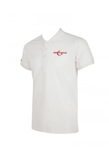 Türk Yıldızları Polo Yaka Ekru Tişört