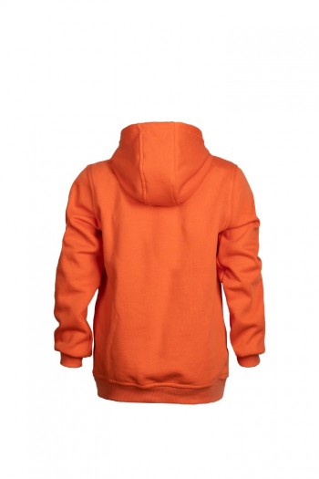 Turuncu Kapüşonlu Çocuk Sweatshirt