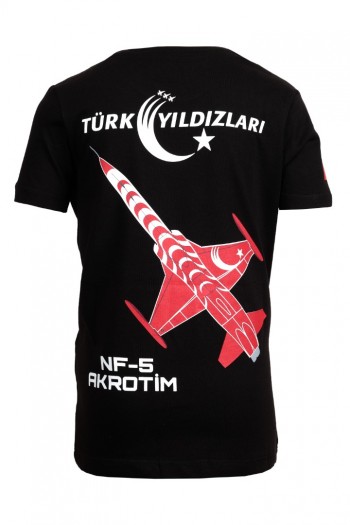 Türk Yıldızları Siyah Armalı Çocuk Tişört