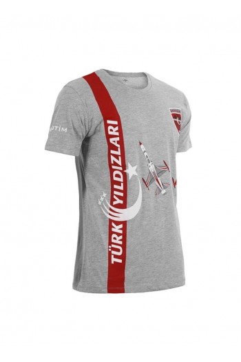 Türk Yıldızları Çocuk Gri Çizgili Tişört