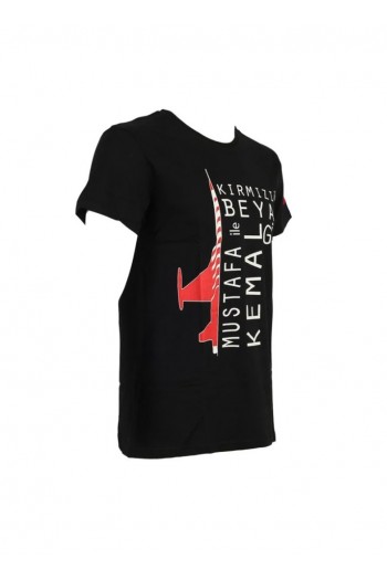 Türk Yıldızları Mustafa ile Kemal Gibi-Siyah Çocuk Tişört
